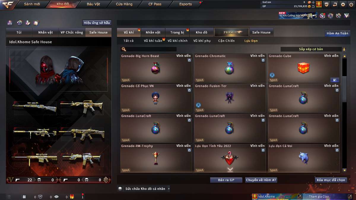 shop acc cf uy tin gia re